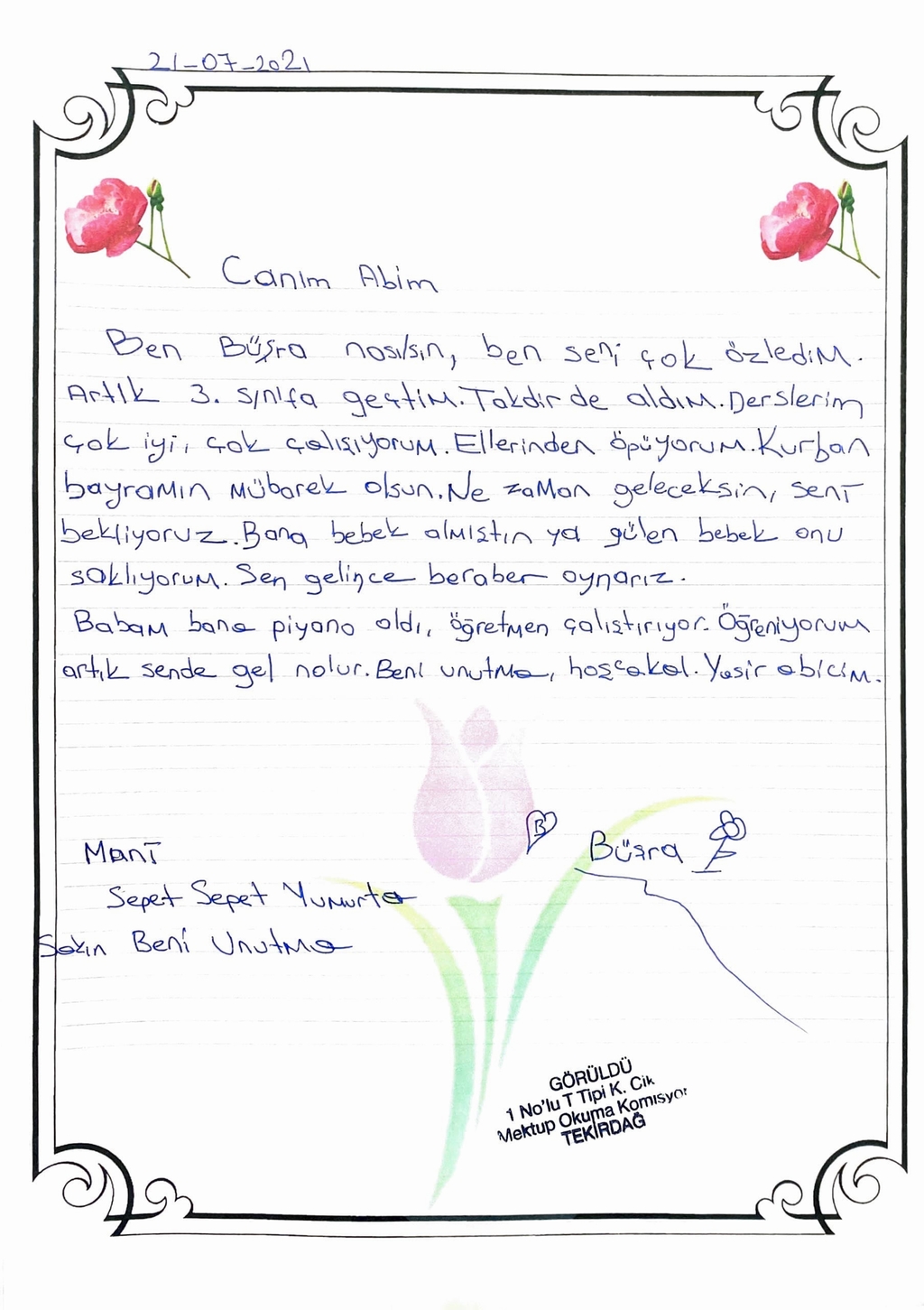 Sizden Gelenler Büşra
