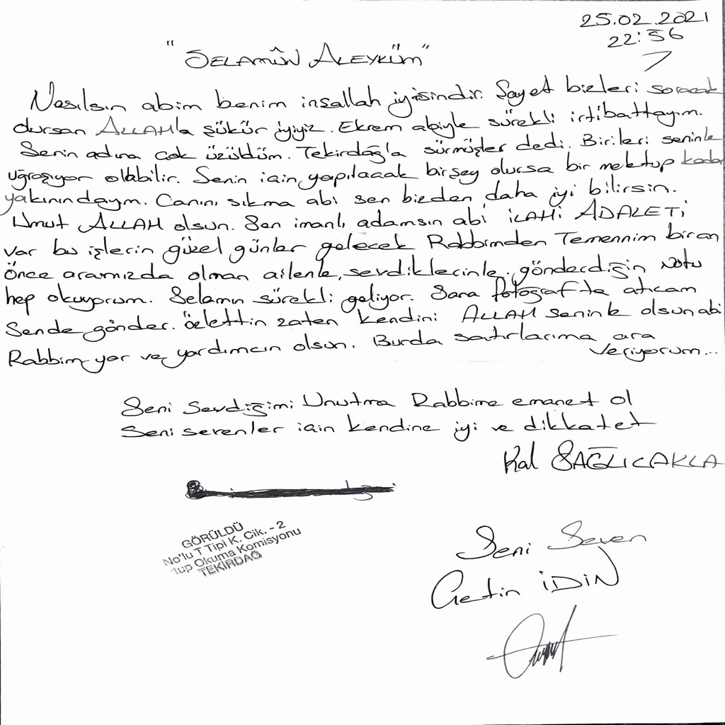 Sizden Gelenler Çetin İdin