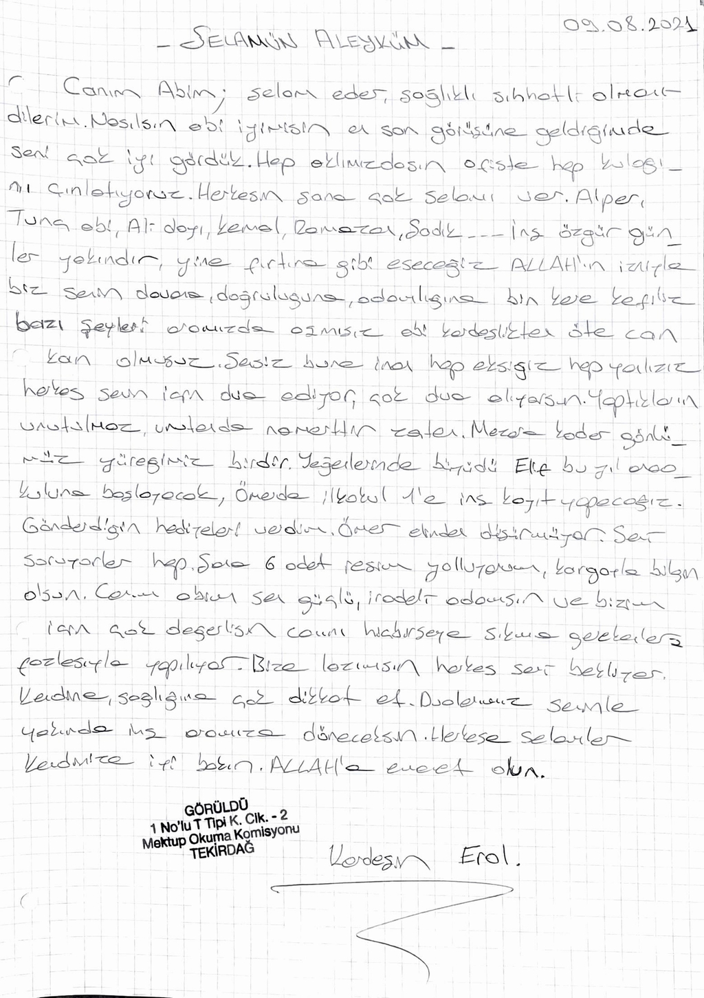 Sizden Gelenler Erol