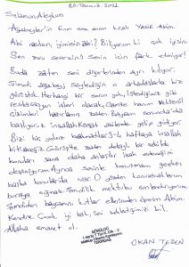 Sizden Gelenler Okan Teğen