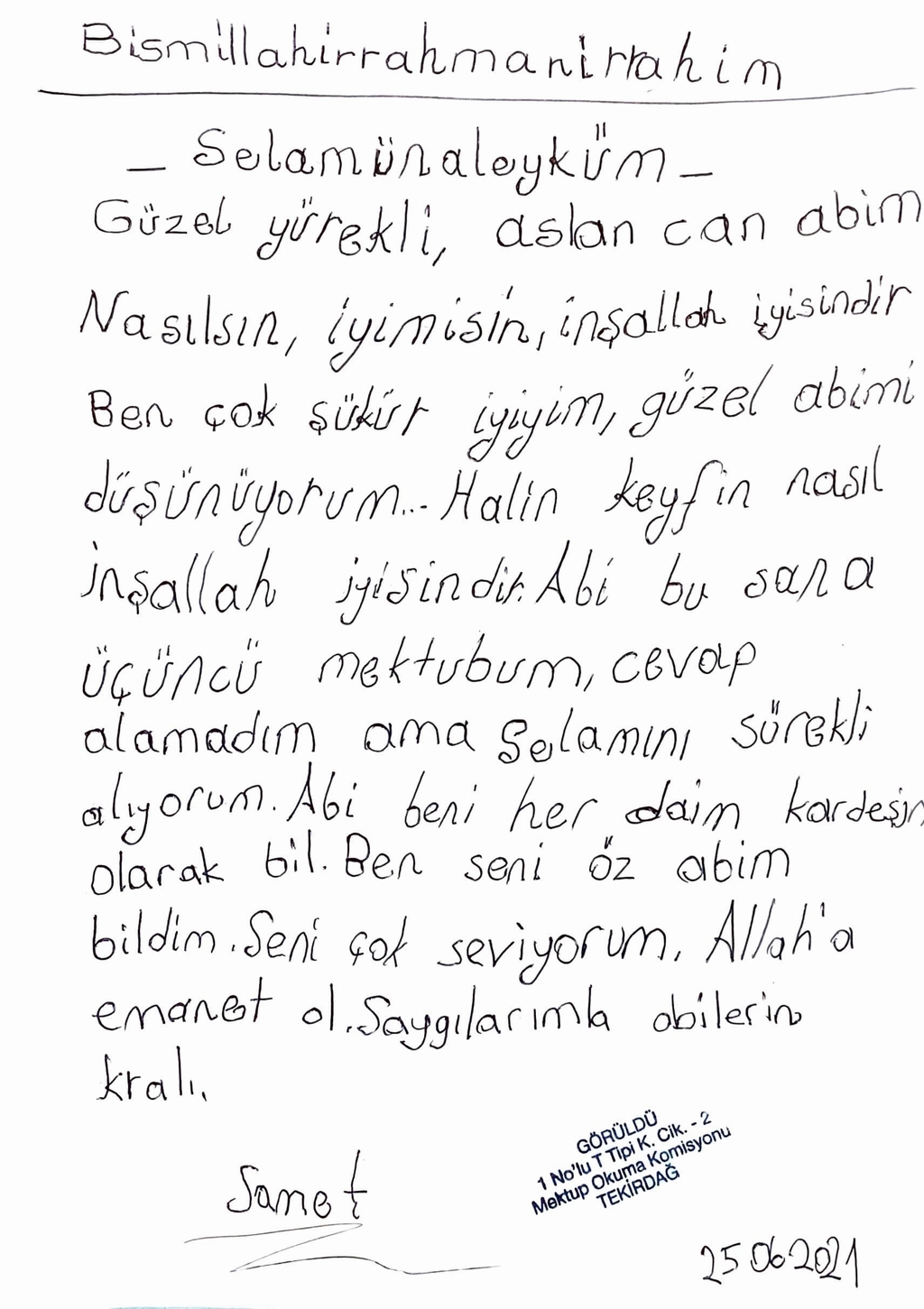 Sizden Gelenler Samet