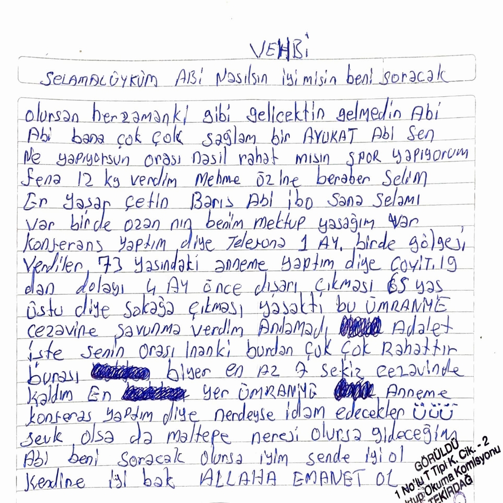 Sizden Gelenler Vehbi Karadağ
